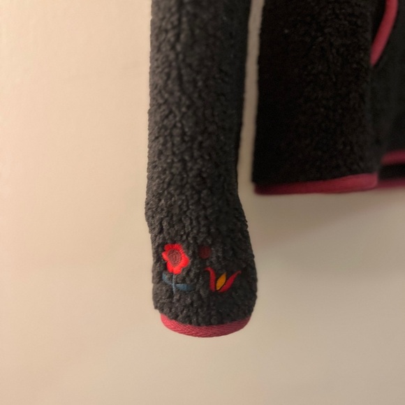 Maloja Fleecy Embroidered Floral Button Up Sweater XL (Fits S-L) - Picture 3 of 9